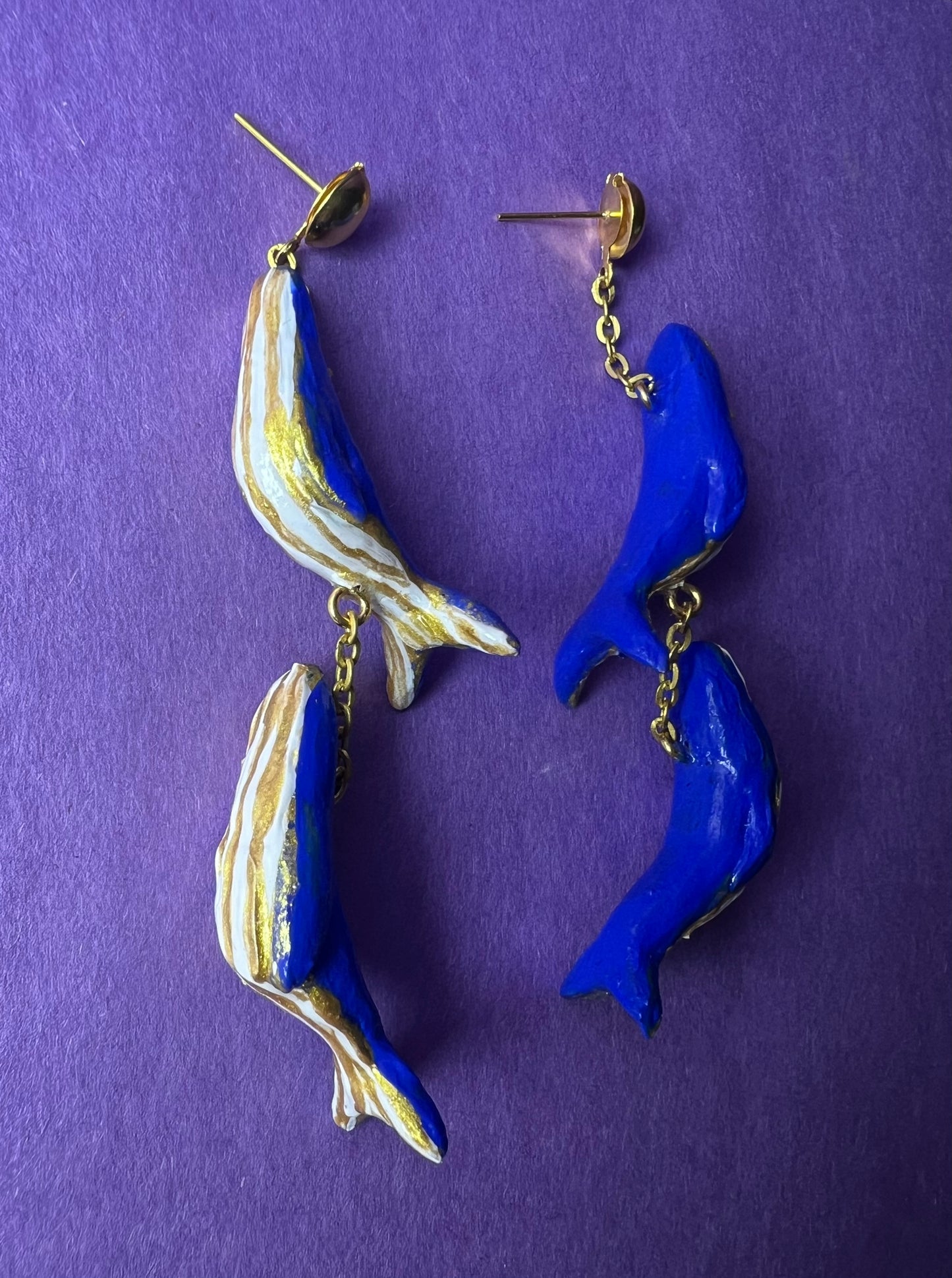 Blue Whale Danglers