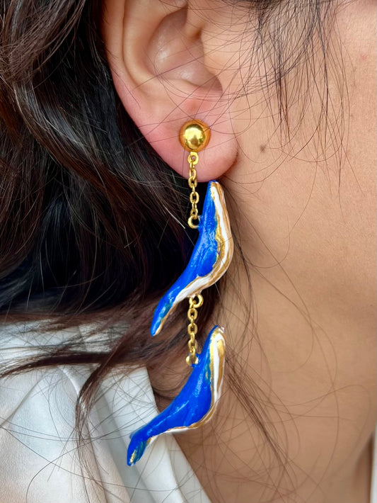 Blue Whale Danglers