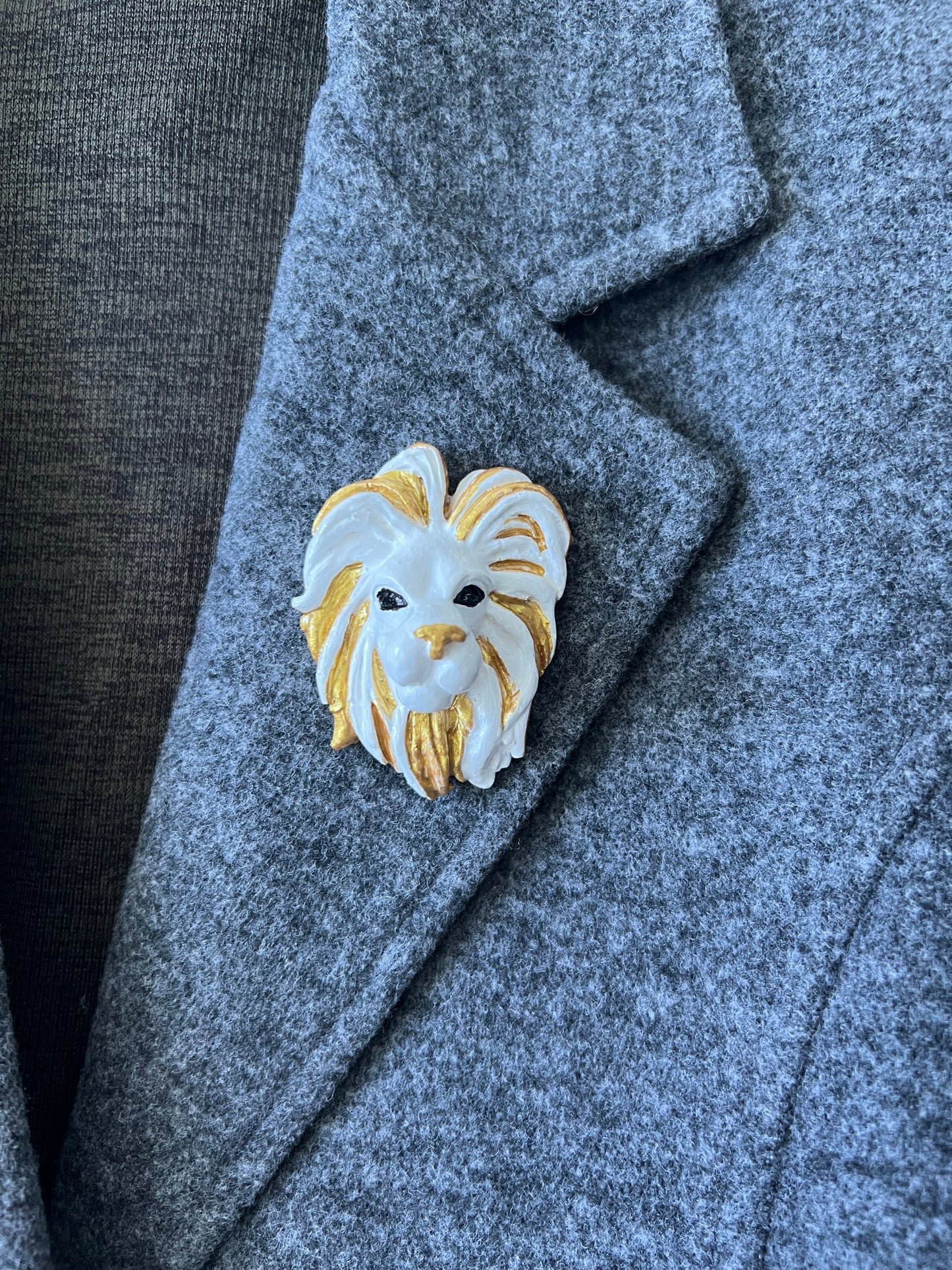 Lion Brooch