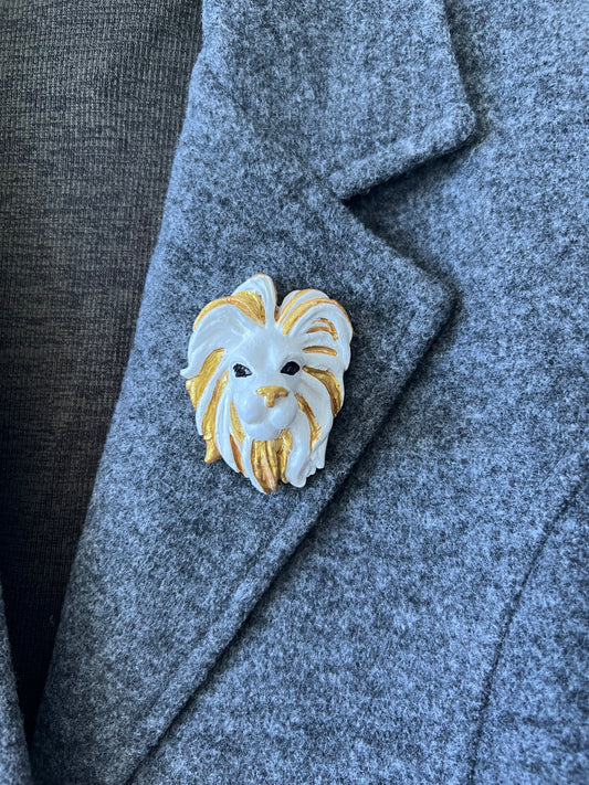 Lion Brooch