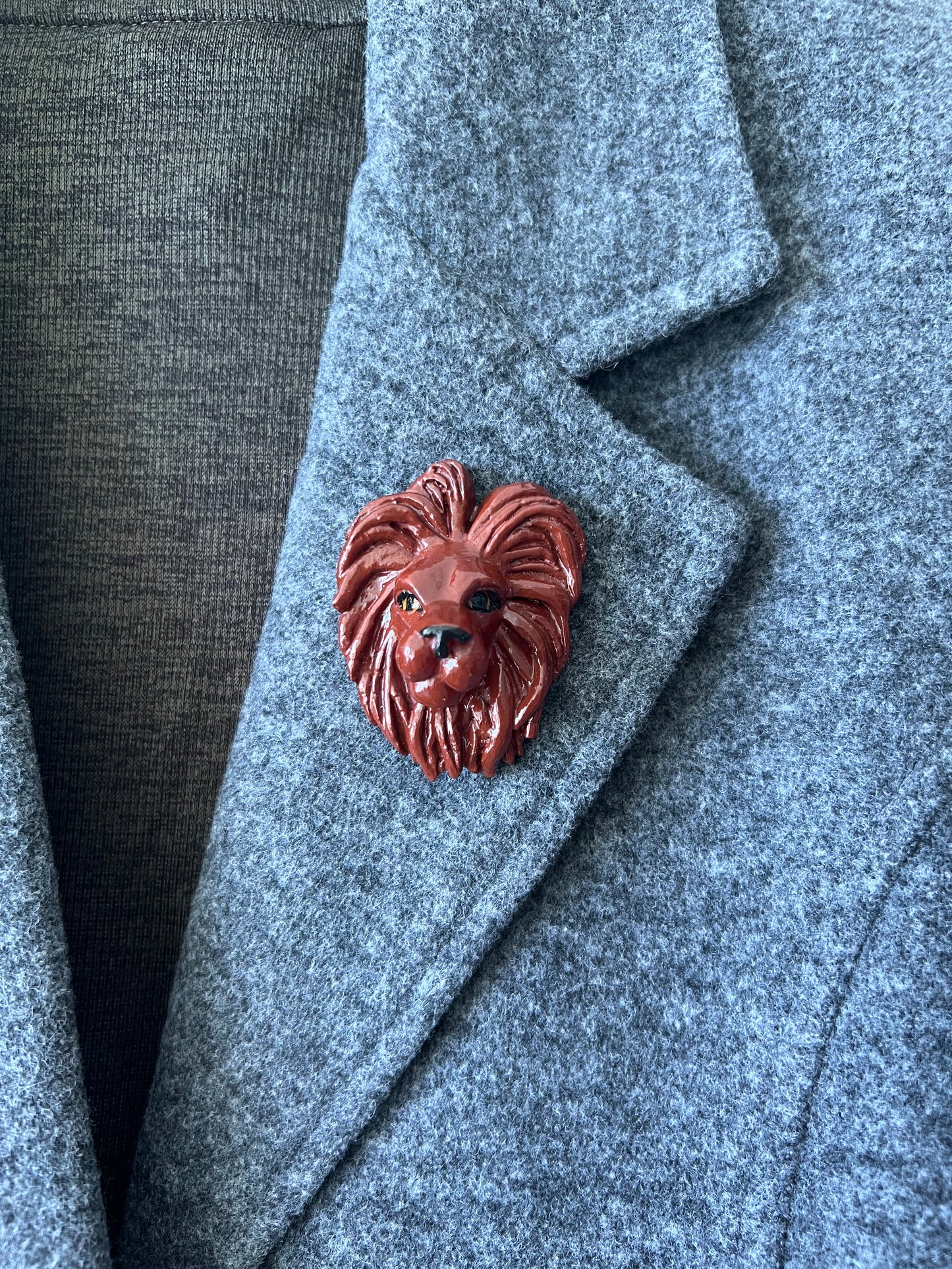 Lion Brooch