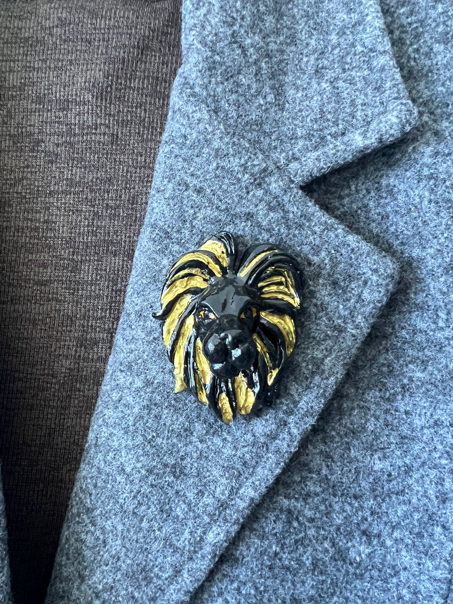 Lion Brooch