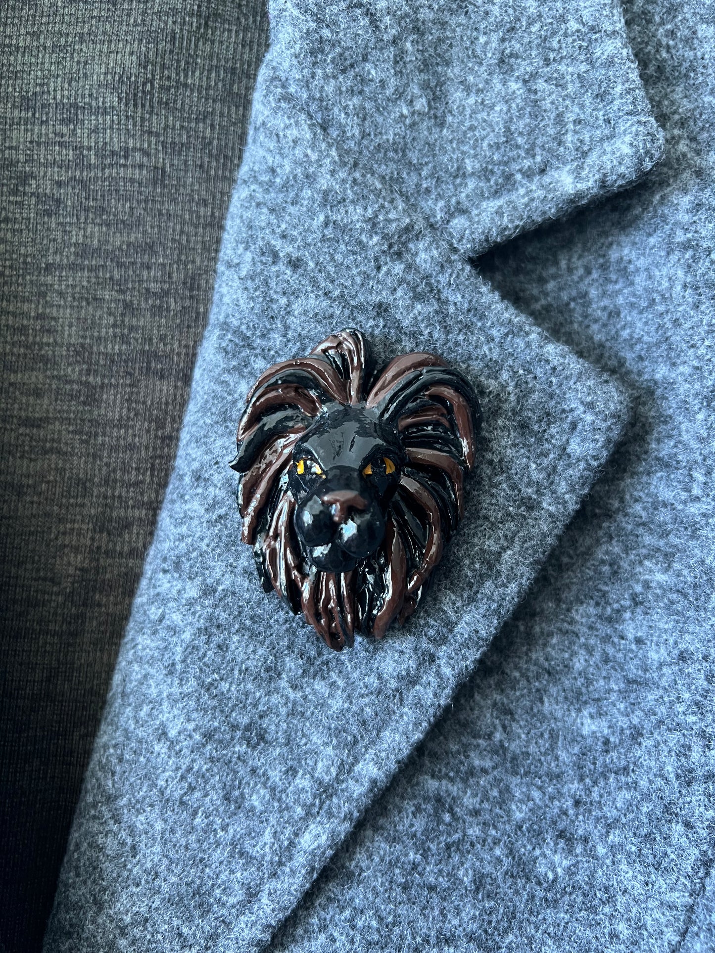 Lion Brooch
