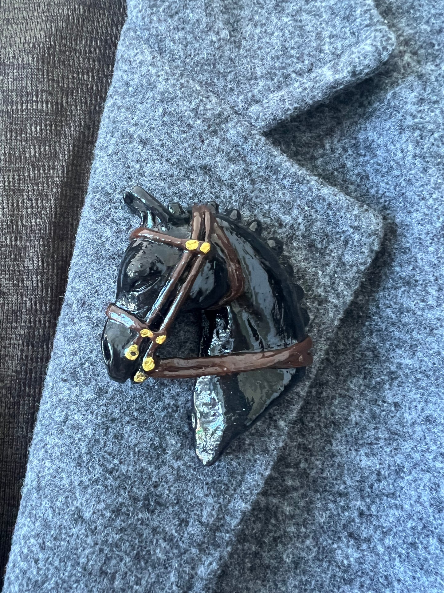 Race Horse Brooch