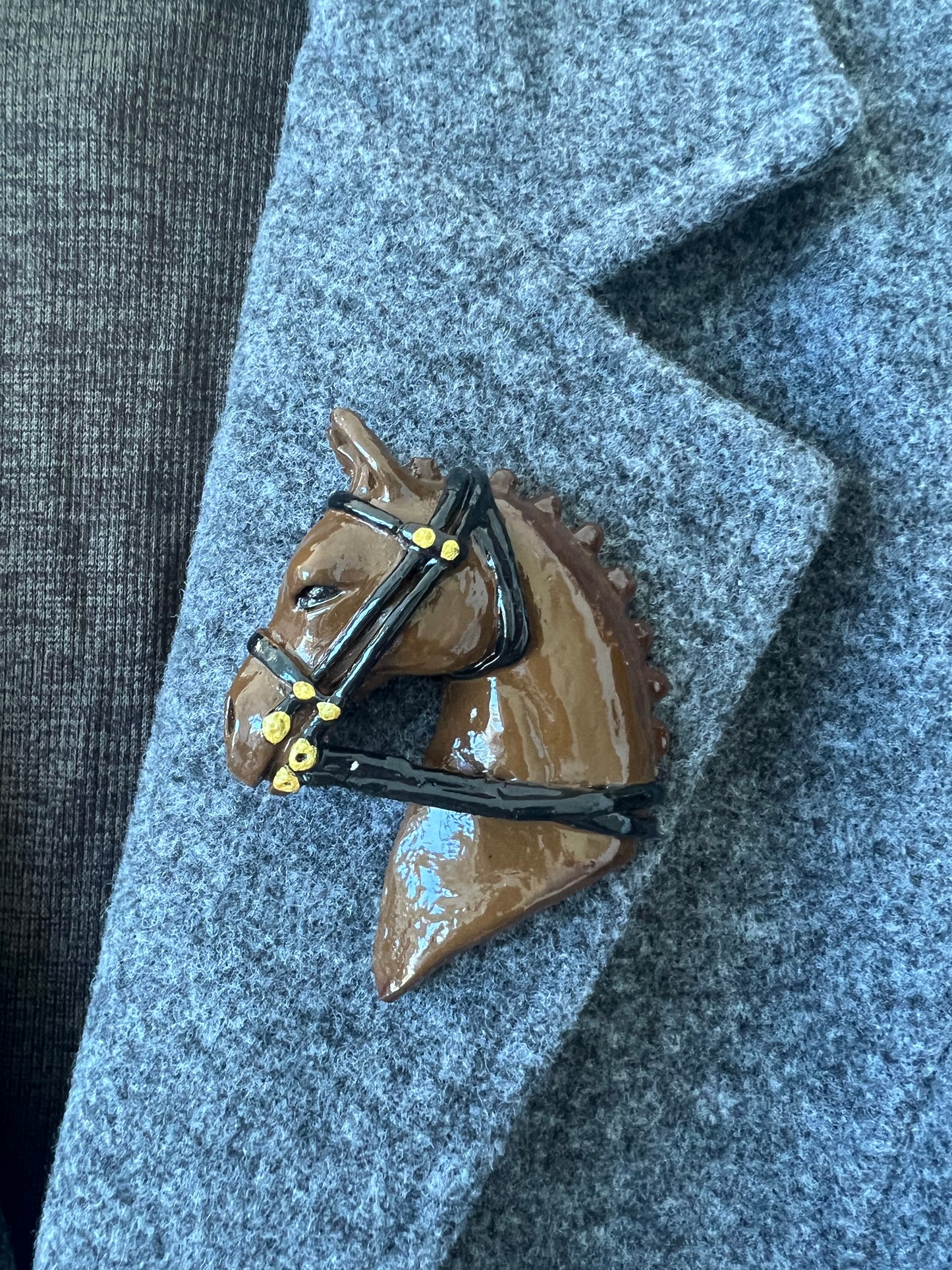 Race Horse Brooch