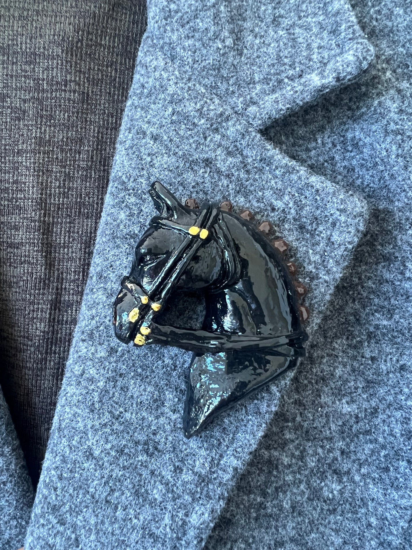 Race Horse Brooch