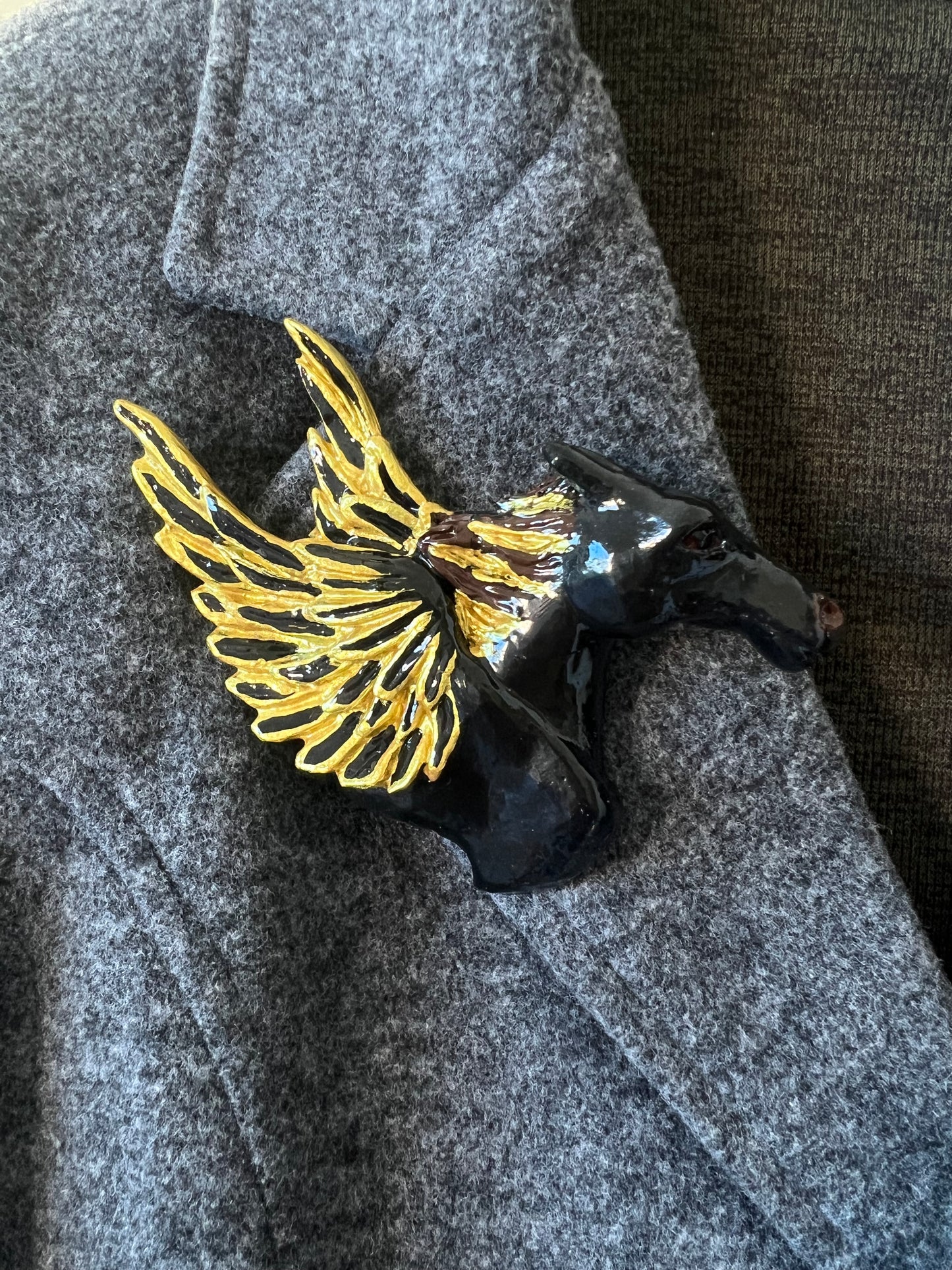 Flying Horse Brooch