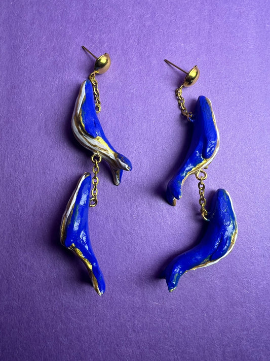 Blue Whale Danglers